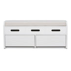 Storage Bench with 2 Drawers and Hidden Storage Space