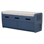 Storage Bench with 2 Drawers and Hidden Storage Space