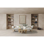Sagebrook Home Mango Wood Elegant Pair of Boho Coffee Tables for Modern Homes