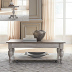 Ocean Isle Antique White Optional 3-Piece Cocktail Table Set