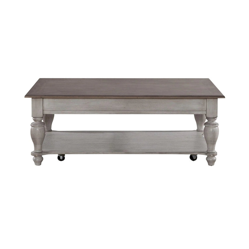 Ocean Isle Antique White Optional 3-Piece Cocktail Table Set