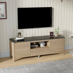 58 Inches Modern TV stand with LED Lights Entertainment Center TV cabinet with Storage for Up to 80 inch for Living Room Bedroom