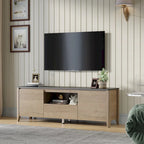 58 Inches Modern TV stand with LED Lights Entertainment Center TV cabinet with Storage for Up to 80 inch for Living Room Bedroom