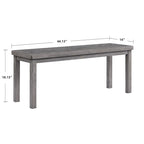 Chevron Pattern 44 Length Wooden Entryway Dining Bench