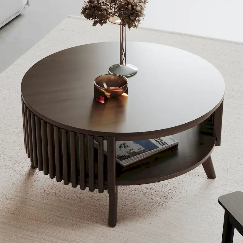Studio London Sierra Mid Century Modern Coffee Table with Storage