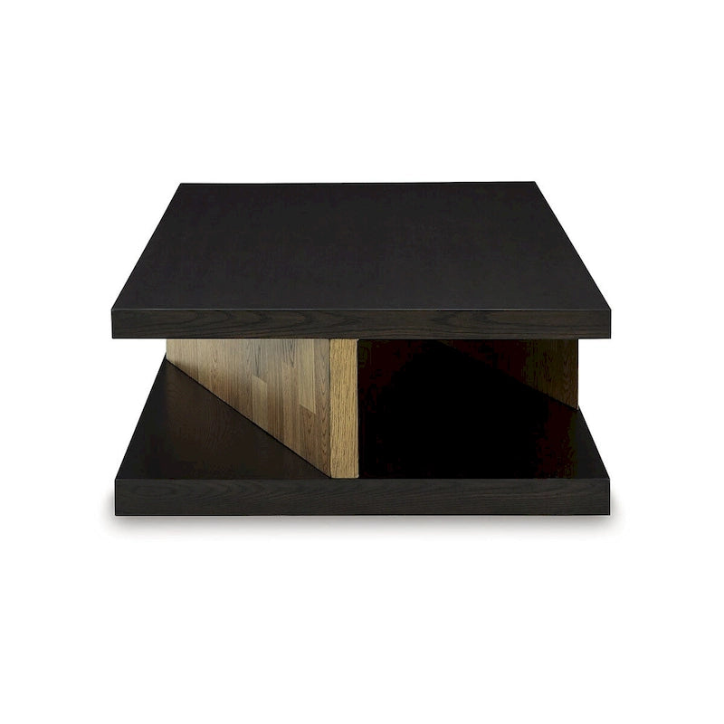 Brown/Beige Coffee Table - 60W x 35D x 16H