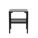 Set of 2, Glass two layer tea table, small round table, bedroom corner table, living room side table