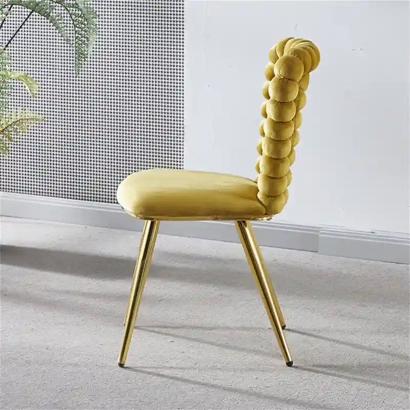GEITIN Modern Dining Chair with Metal Legs Set of 2