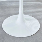 Round Dining Table with 4 Teddy Plush Fabric Chairs