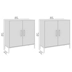 Essence Low Storage Cabinet with Doors - Set of 2 by Bush Furniture