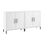 Essence Low Storage Cabinet with Doors - Set of 2 by Bush Furniture