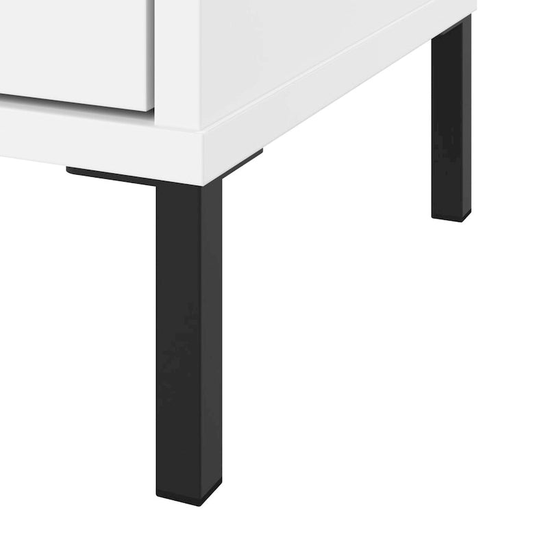 Essence Low Storage Cabinet with Doors - Set of 2 by Bush Furniture