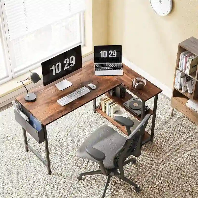 40 Inch Small L Shaped Computer Desk