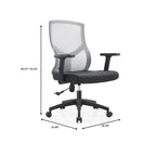 Glen Mid-Back Office Chair with Adjustable Height, Swivel and Tilt by LeisureMod