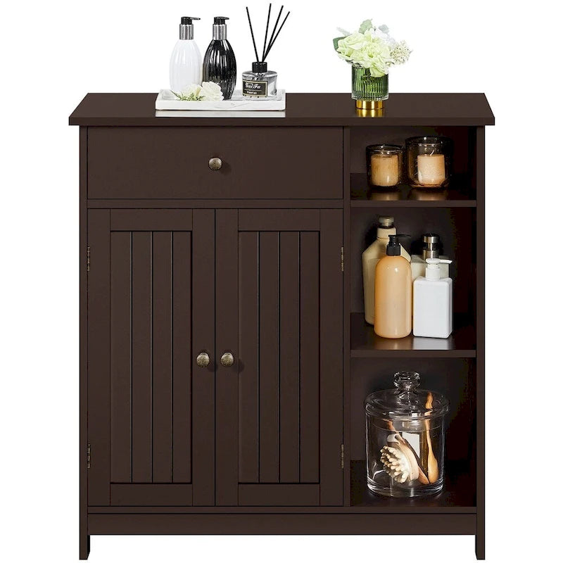 Yaheetech Free-Standing Bathroom Floor Cabinet with Adjustable Drawer