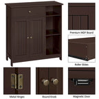 Yaheetech Free-Standing Bathroom Floor Cabinet with Adjustable Drawer