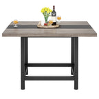 Small Conference Room Table for 4 People, Square 40- Inches Wood Desk for Home Office - 39-inch D