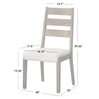 Lifestorey Palmer Solid Wood Dining Chairs (Set of 2)