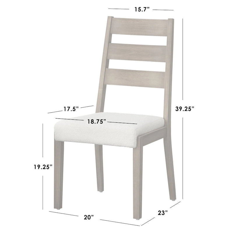 Lifestorey Palmer Solid Wood Dining Chairs (Set of 2)
