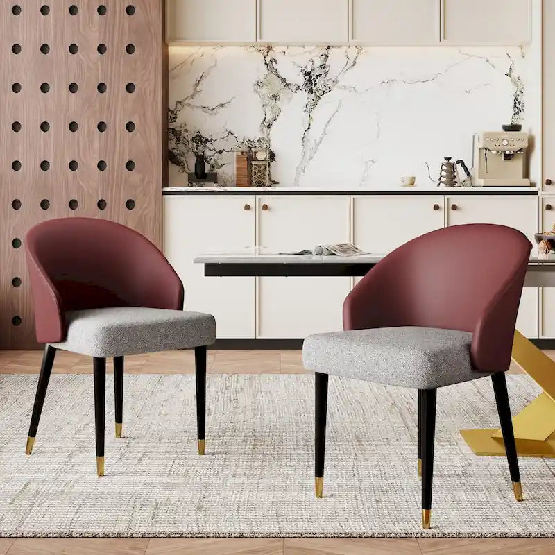 9 - Piece 94.48 Rectangular Extendable Sintered Stone Dining Table with 8 Faux leather Chairs Dining Set