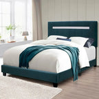 Queen Size Velvet Upholstered Bed Frame with Adjustable Features, Teenage Girl's Favorite Collection