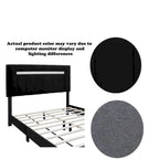 Queen Size Velvet Upholstered Bed Frame with Adjustable Features, Teenage Girl's Favorite Collection