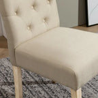 Roundhill Furniture Banff 5-Piece Round Dining Set, Cross-Buck Round Table with 4 Tufted Chairs