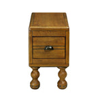 Solid Wood Rectangle End Table with Drawer