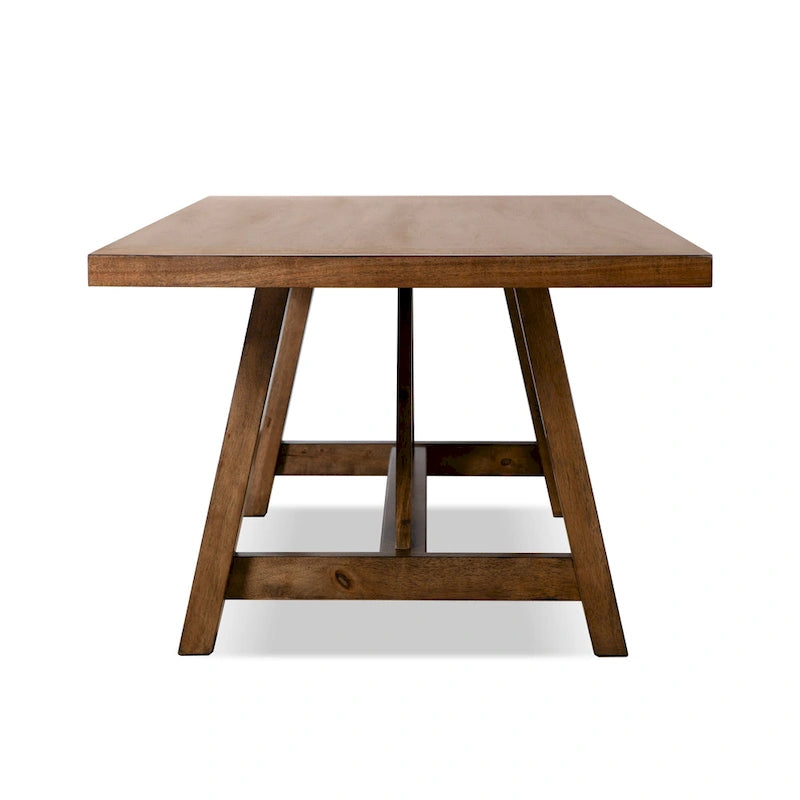 Furniture of America Drystan Rustic Brown 72-inch Solid Wood Dining Table