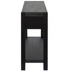 Wood Console Table with 2 Drawers and 1 Shelf for Hallway Living Room