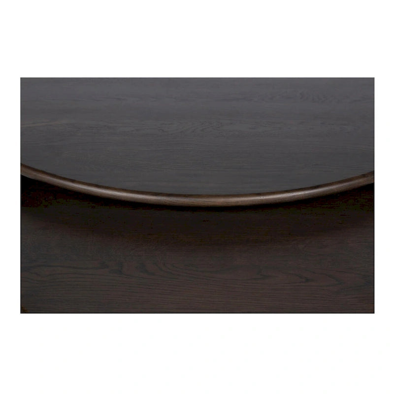 NADAAL STUDIOS Pence, Small Oval Coffee Table, Dark Brown