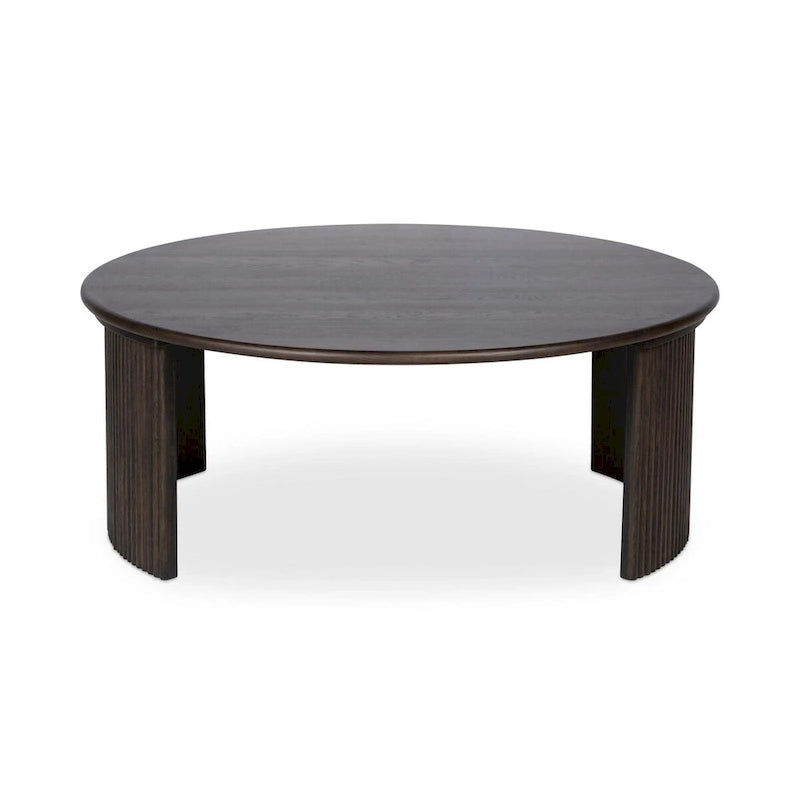 NADAAL STUDIOS Pence, Small Oval Coffee Table, Dark Brown