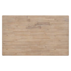 Natural Wood Wash Solid Wood 6-Piece Dining Table Set with Bench