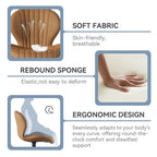 Set of 2 Modern Fabric Bar Stool with Iron Frame