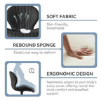Set of 2 Modern Fabric Bar Stool with Iron Frame